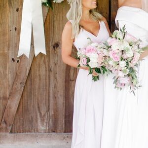 Azazie Kori bridesmaid dress blushing pink